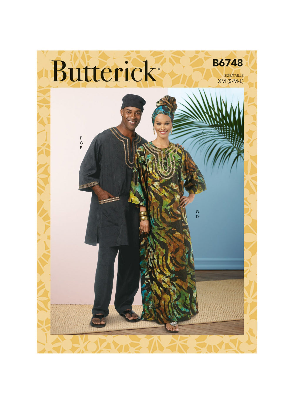 Butterick Unisex Tunic/Caftan Trousers B6748