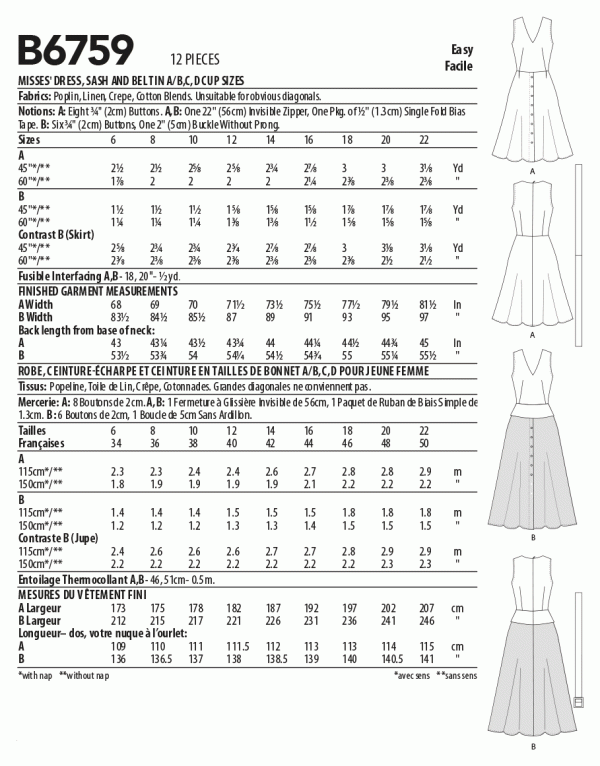 Butterick Dress B6759