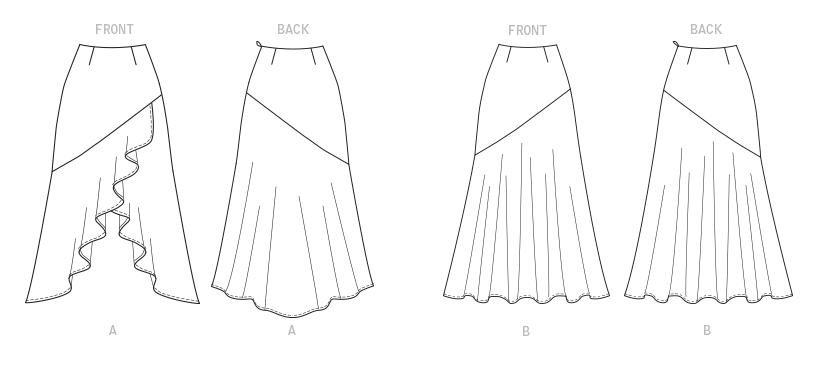 Butterick Skirts B6818