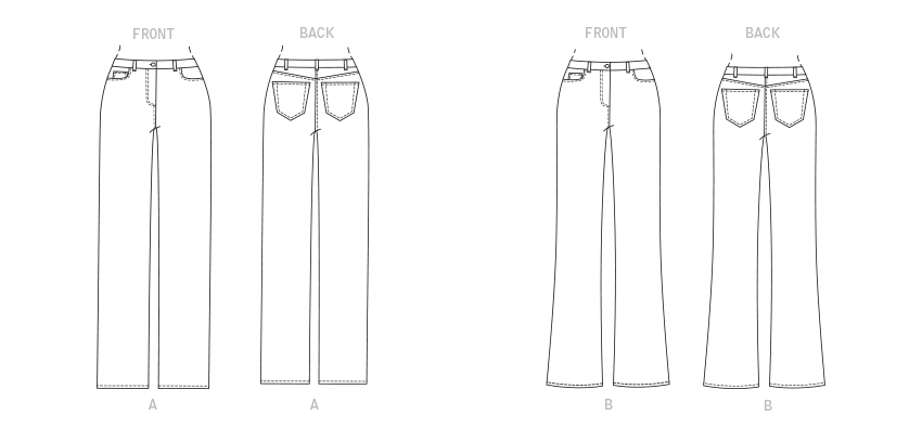 Butterick Jeans B6840