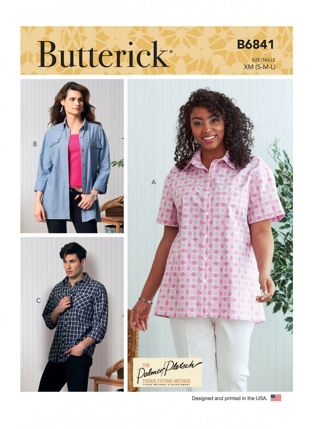 Butterick Unisex Shirts B6841