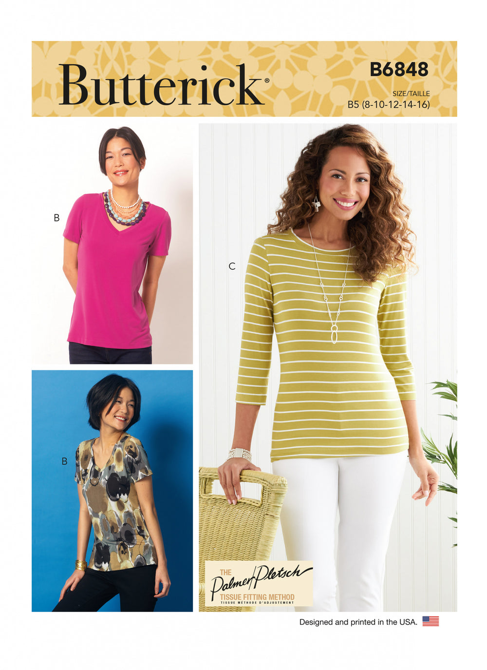 Butterick T-shirt and Tank Top B6848