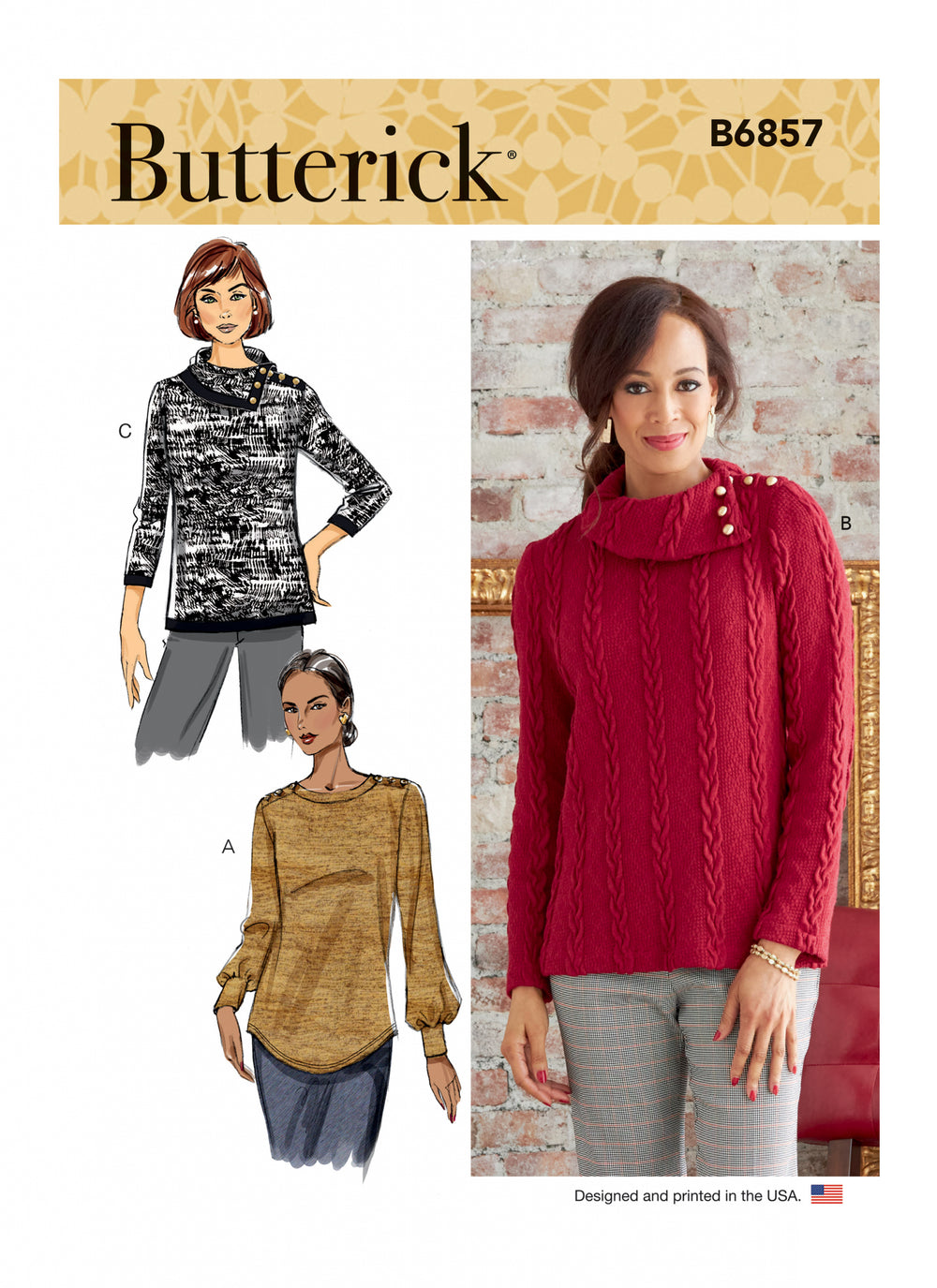 Butterick Knit Tops B6857