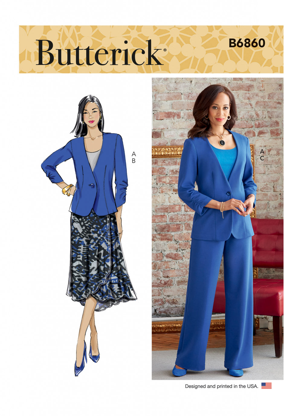 Butterick Jacket, Skirt and Trousers B6860