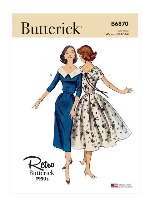 Butterick Vintage Dresses B6870