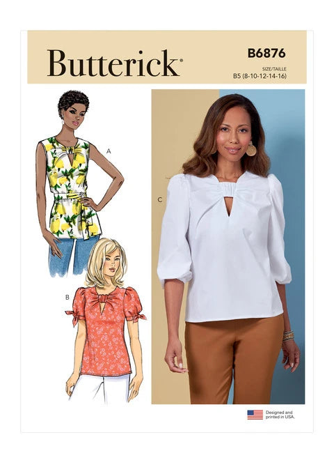 Butterick Tunic and Top with Sash B6876