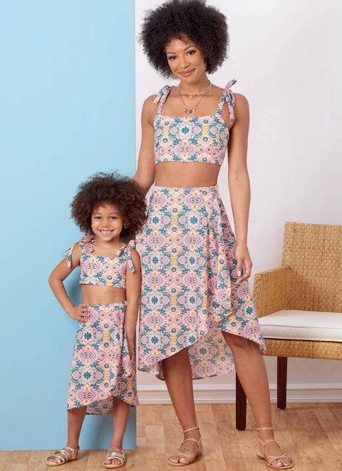Butterick Women's/Child Tops, Skirts B6879