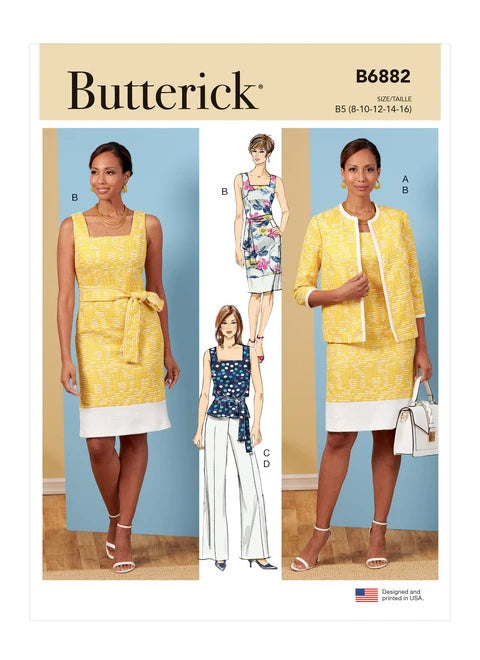 Butterick Jacket, Dress, Top, Trousers B6882