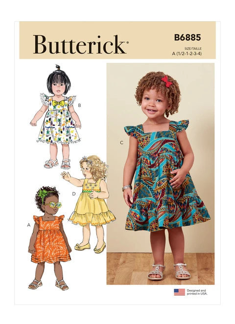 Butterick Baby/Child Dresses B6885