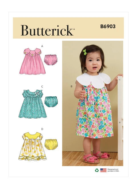 Butterick Baby Dress and Panties B6903