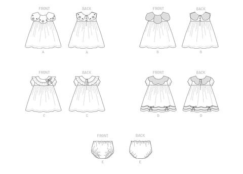 Butterick Baby Dress and Panties B6903