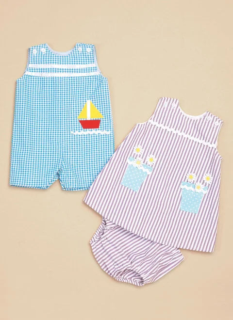 Butterick Baby Overalls, Dress and Panties B6905