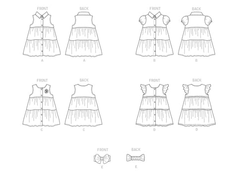 Butterick Baby/Child Dresses B6906