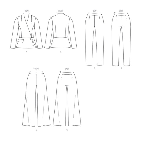 Butterick Jacket and Trousers B6915