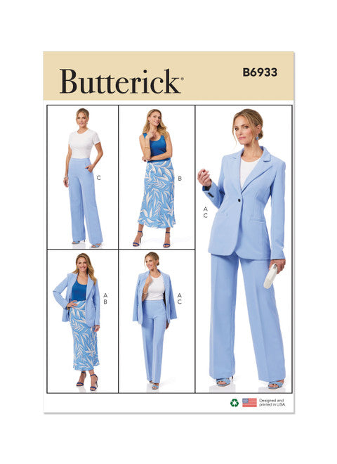 Butterick Jacket, Skirt, Trousers B6933