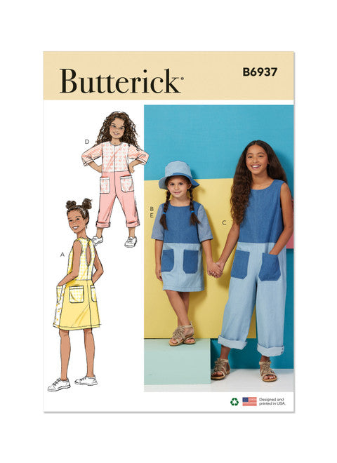 Butterick Child/Teen Dress, Romper B6937