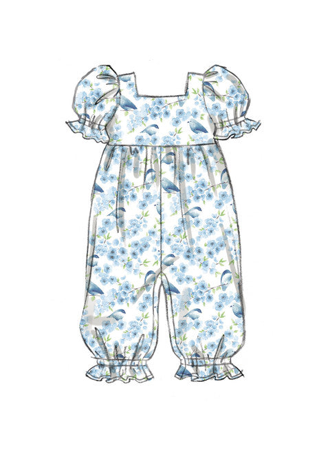 Butterick Baby Romper and Dress B6950