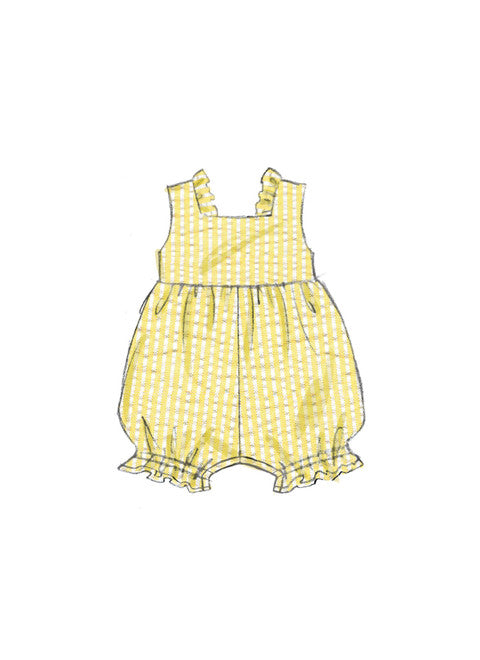 Butterick Baby Romper and Dress B6950