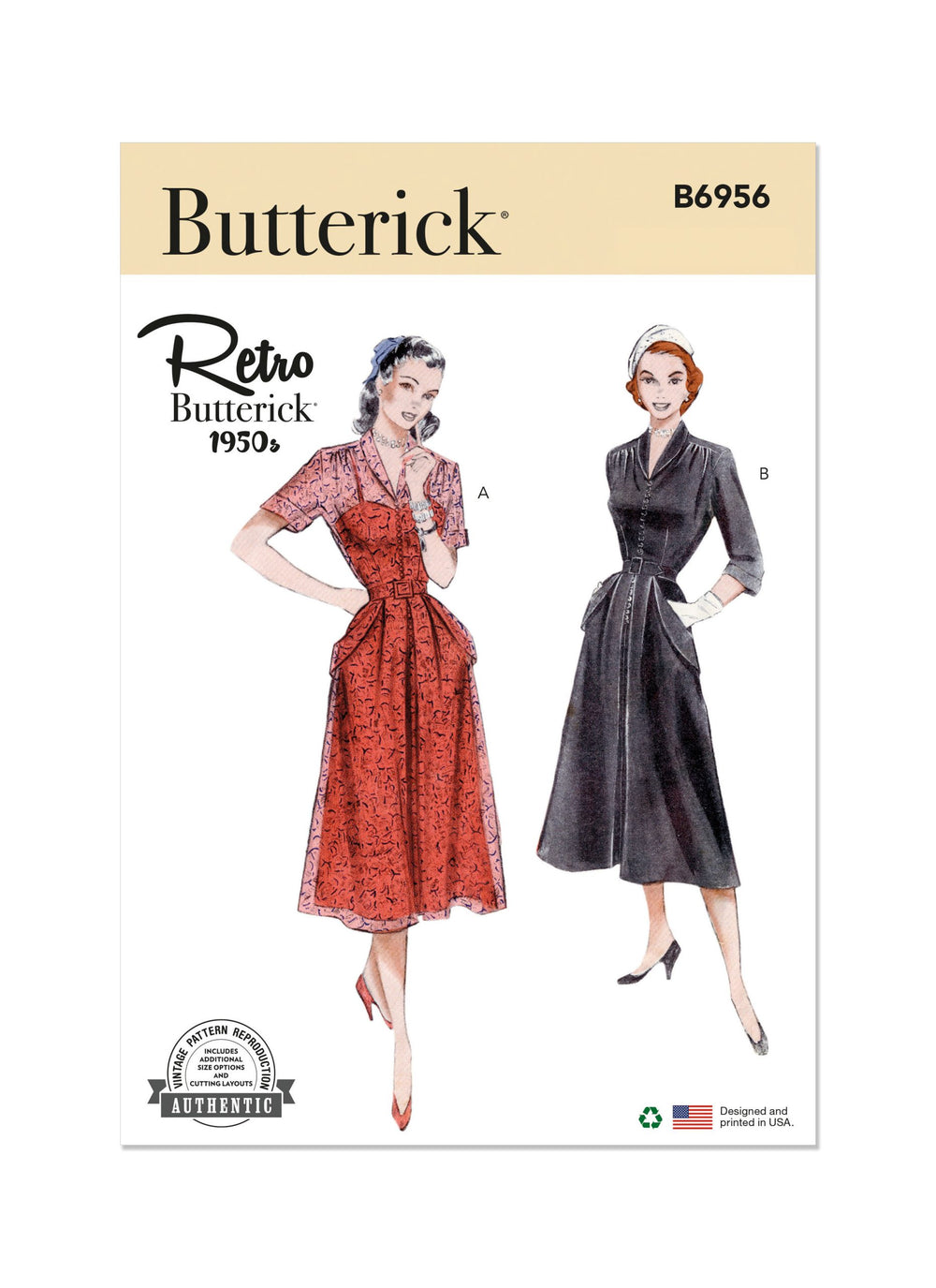 Butterick Vintage Dress B6956