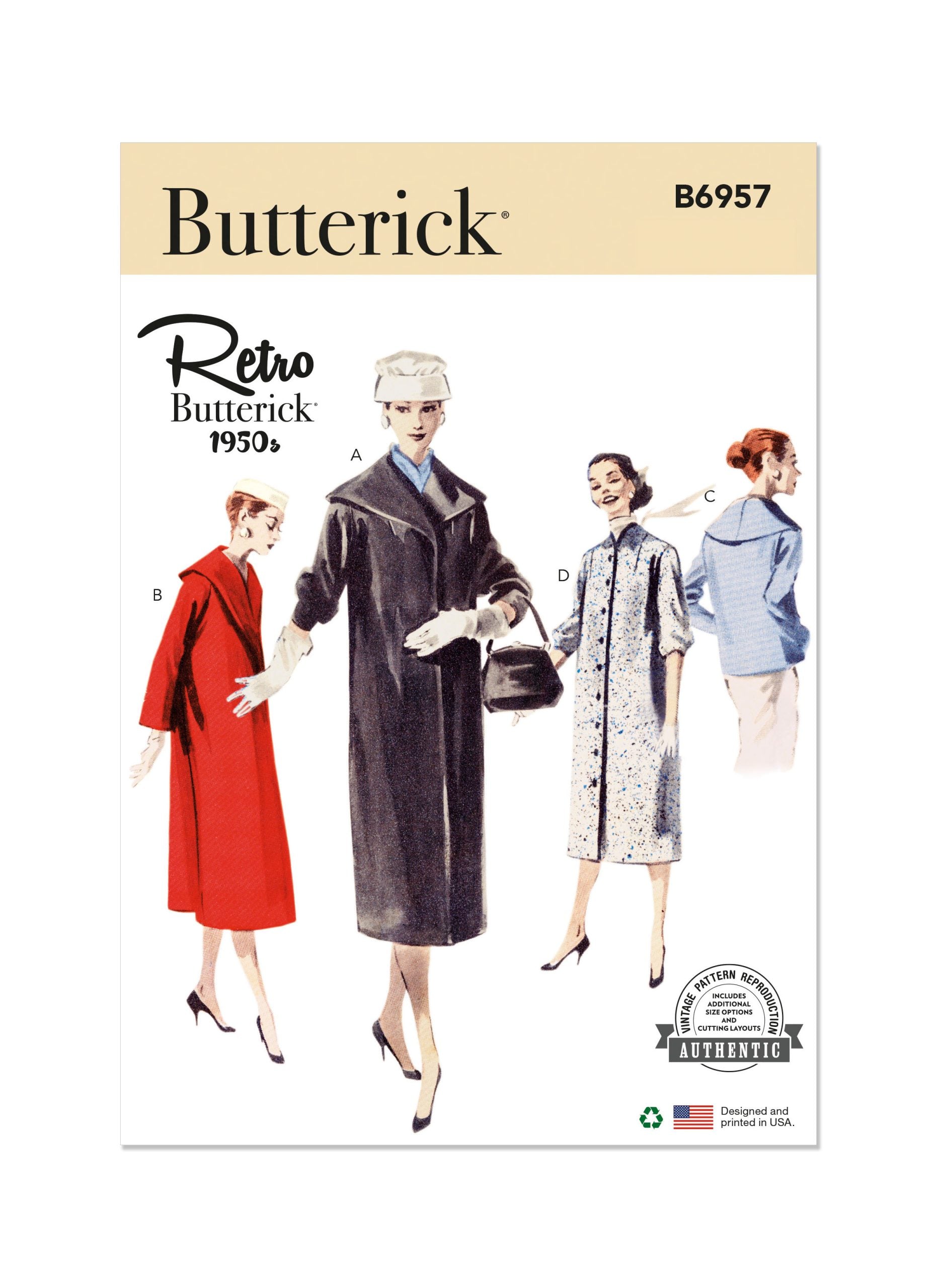 Butterick Vintage Coat B6957