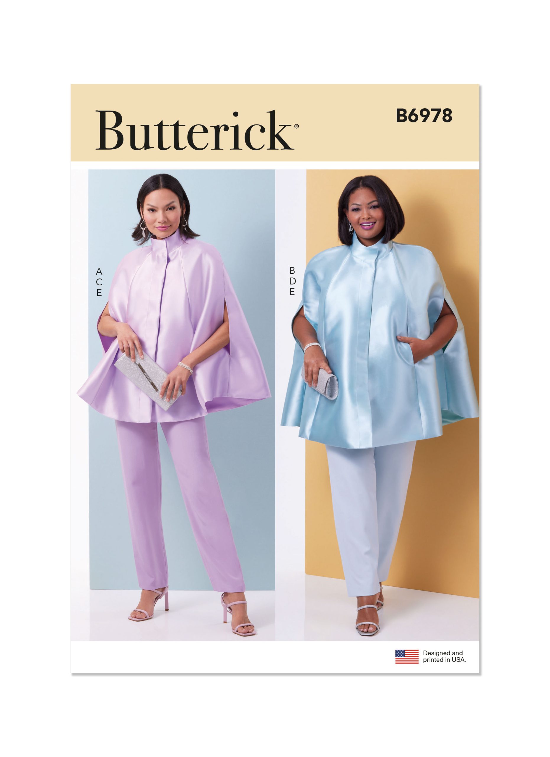 Butterick Cape, Top & Trousers B6978