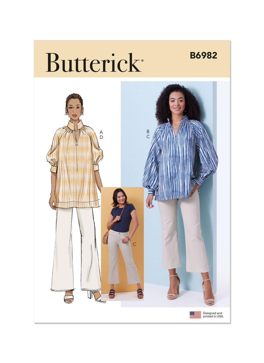 Butterick Tunic & Jeans B6982