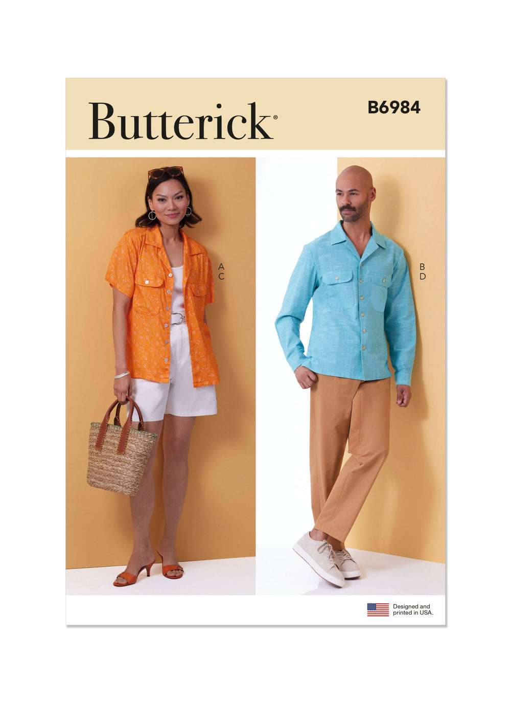 Butterick Unisex Shirts, Shorts & Trousers B6984