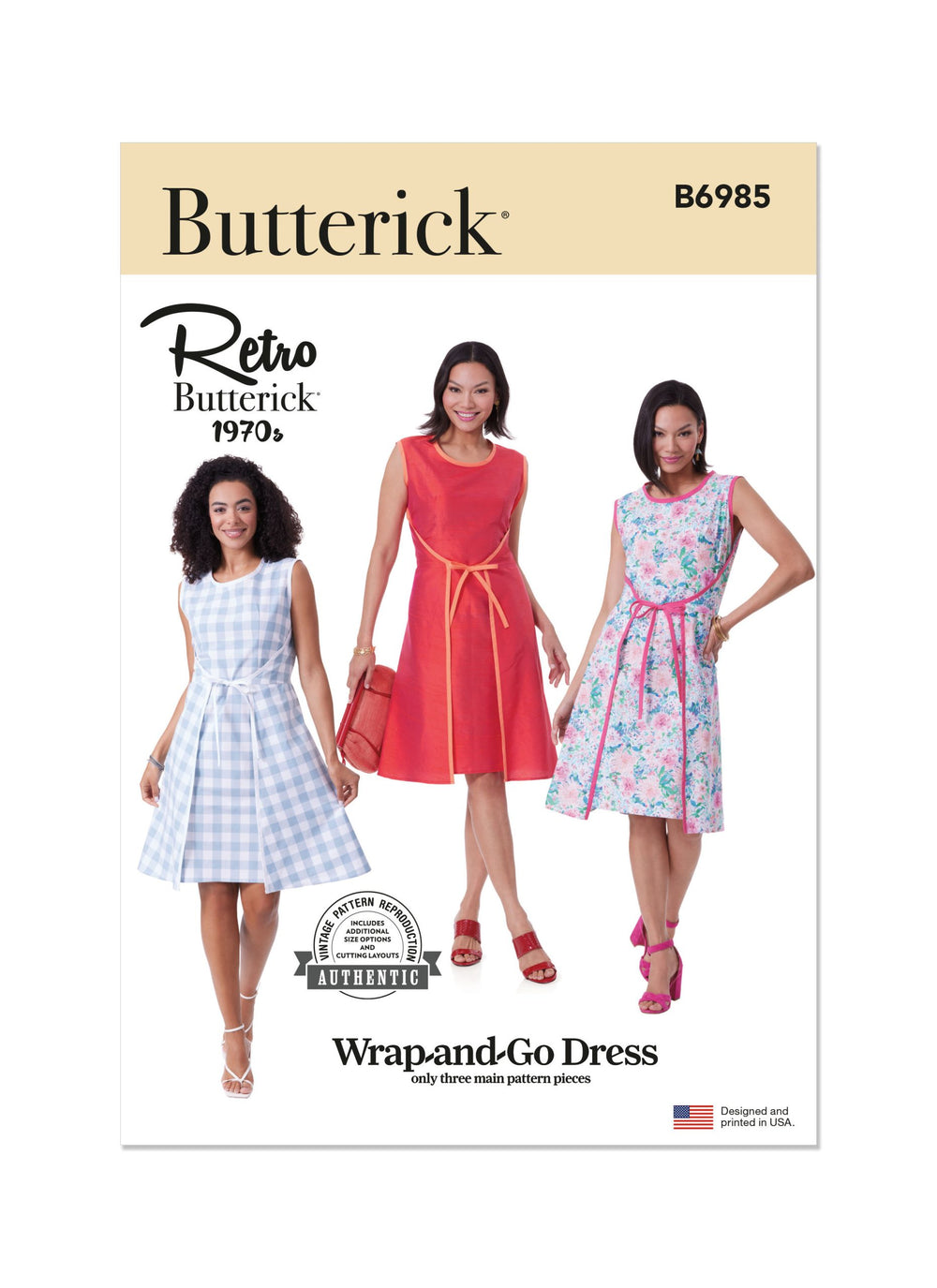 Butterick Wrap Dress B6985