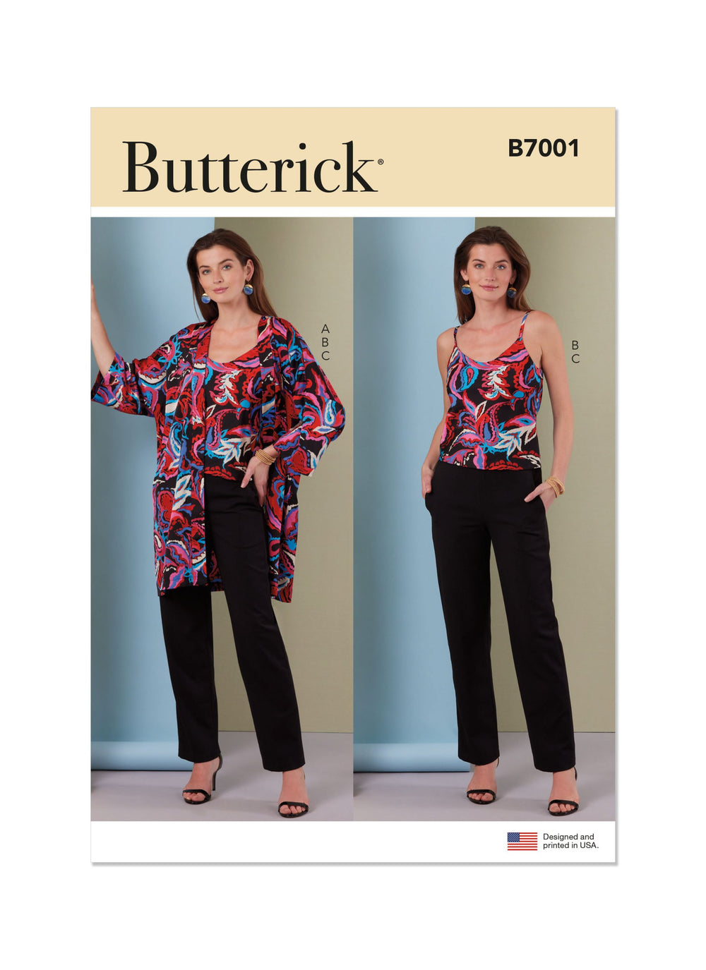 Butterick Jacket, Camisole & Trousers B7001
