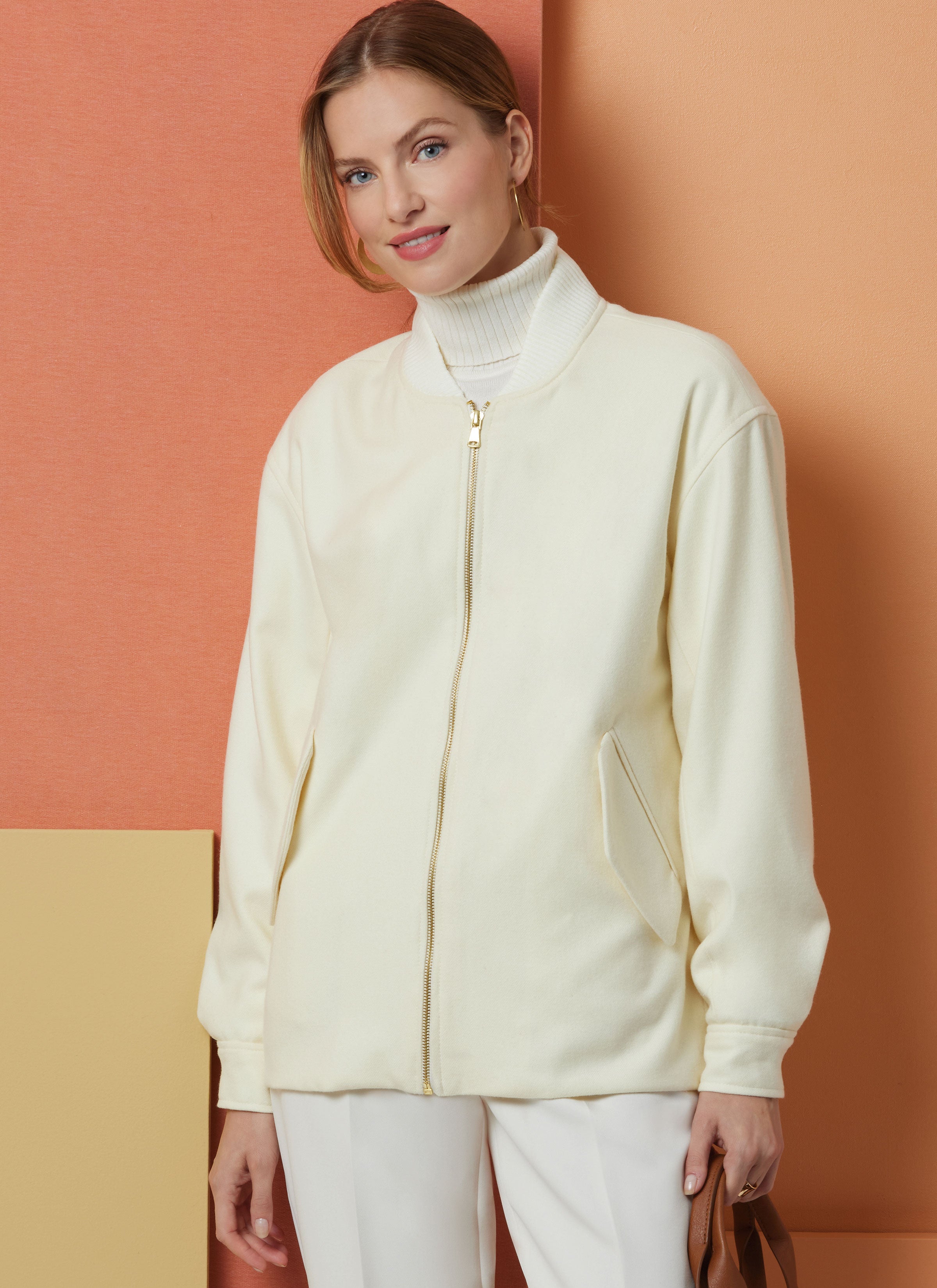 (取寄) ブランクニューヨーク レディース フォー ファー セーター ボンバー ジャケット Blank NYC women Faux Fur Sweater Bomber Jacket Cream 取寄) ブランクニューヨーク レディース フォー ファー セーター