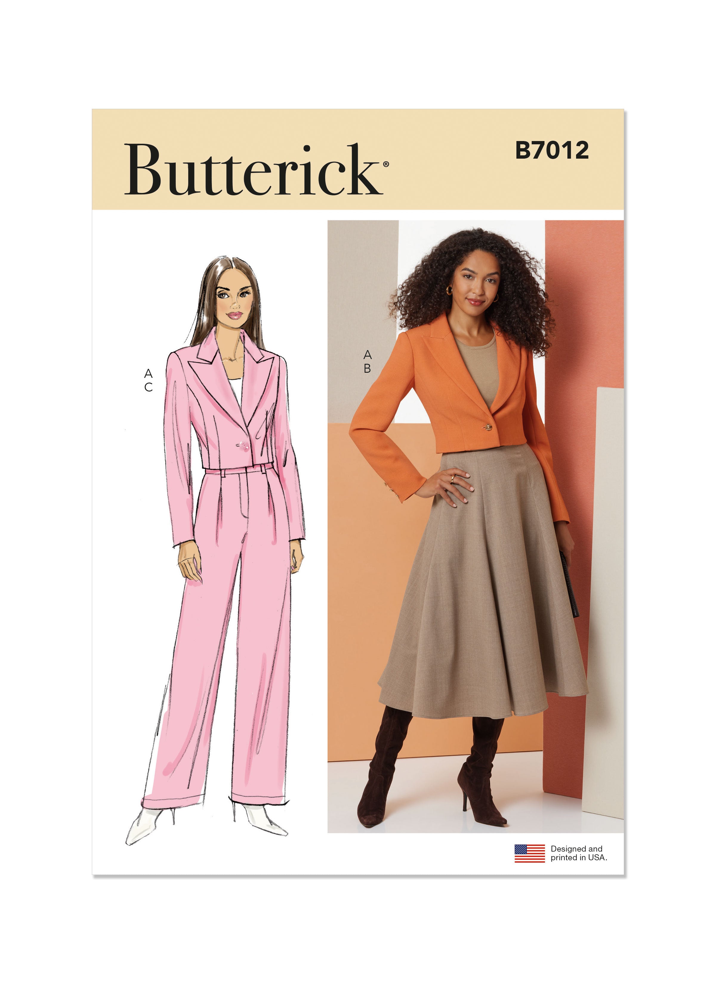 Butterick Jacket, Skirt & Trousers B7012