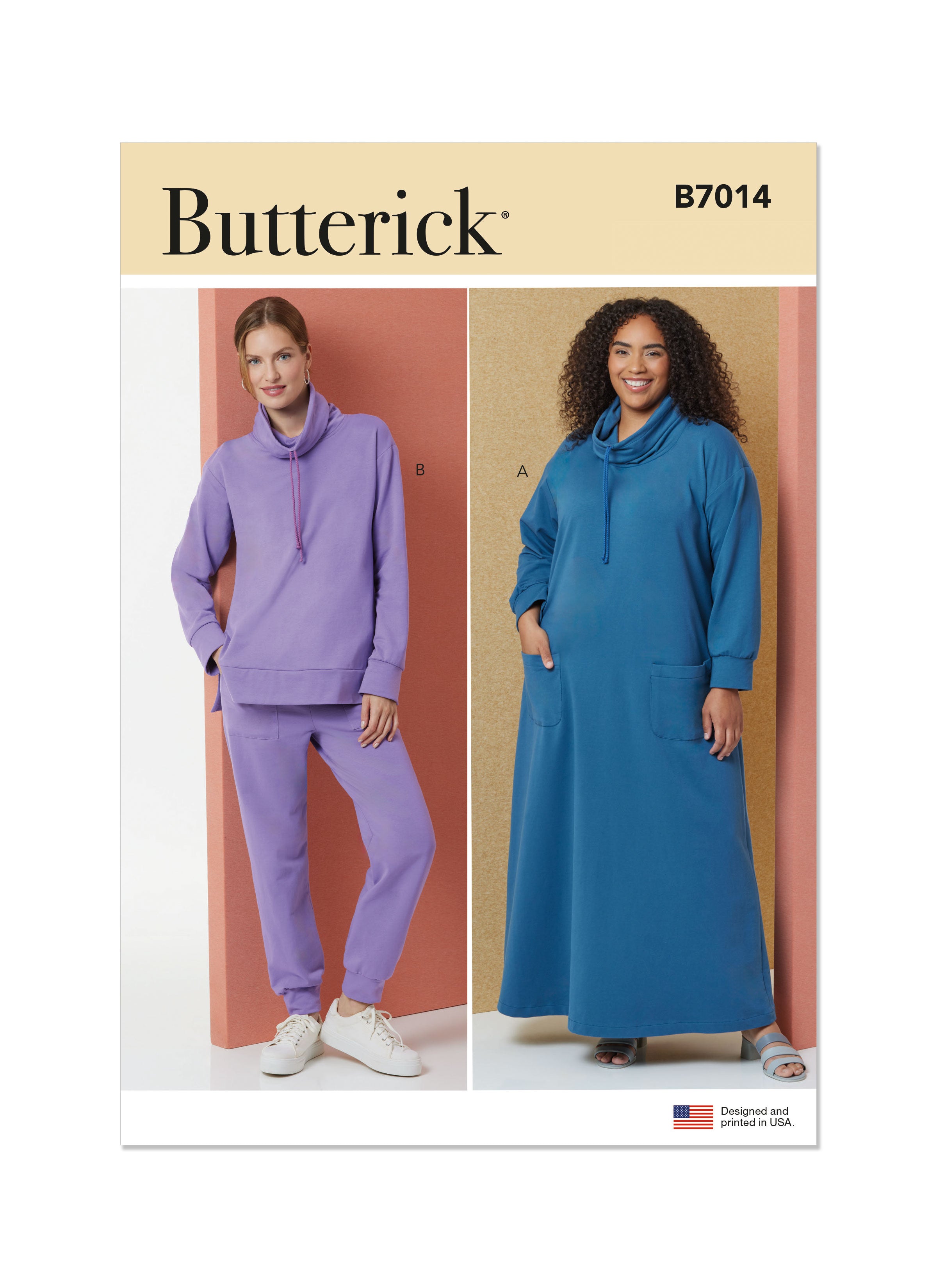 Butterick Lounge Top, Trousers & Dress B7014