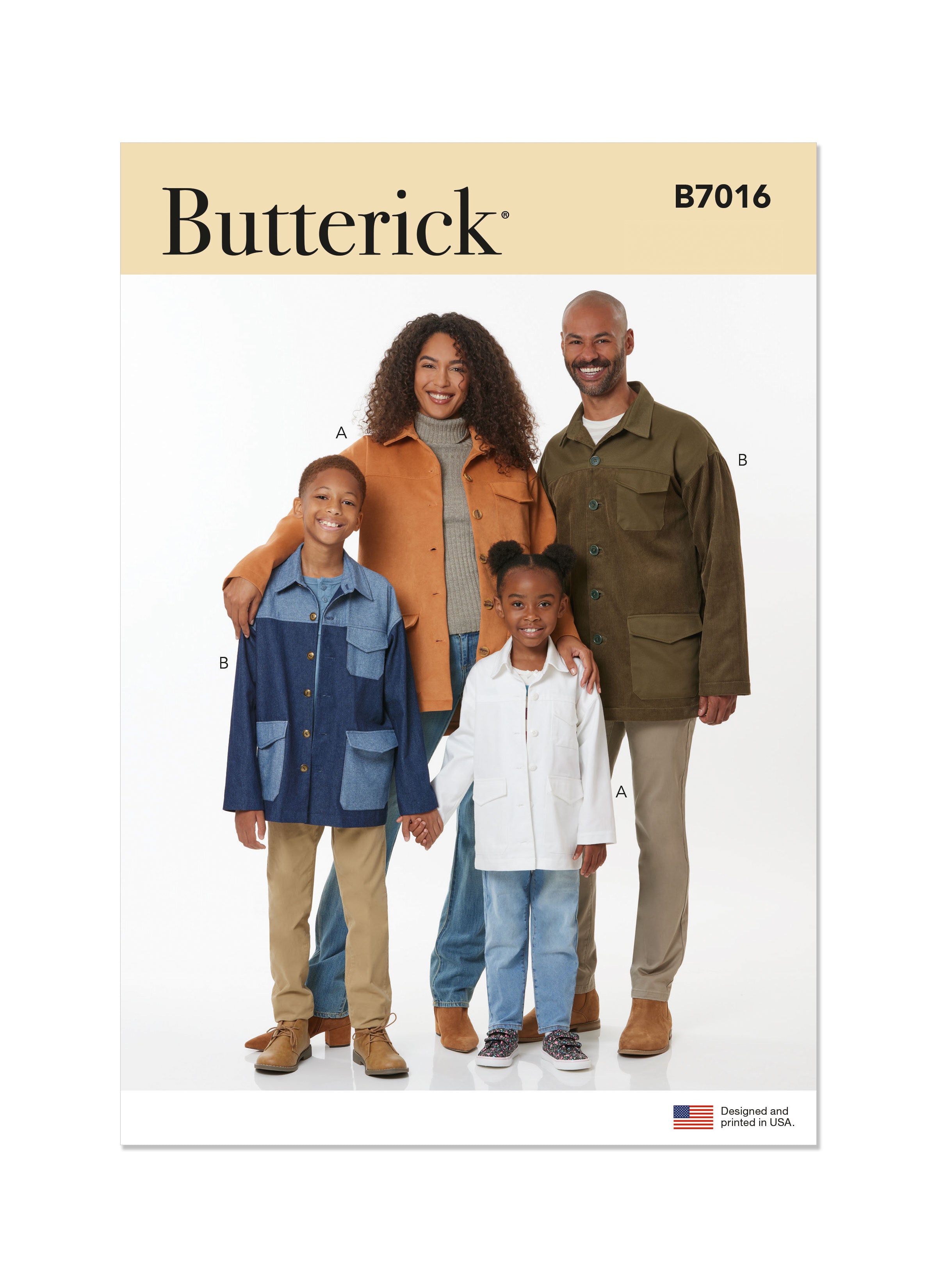 Butterick Child/Teen/Adult Jackets B7016