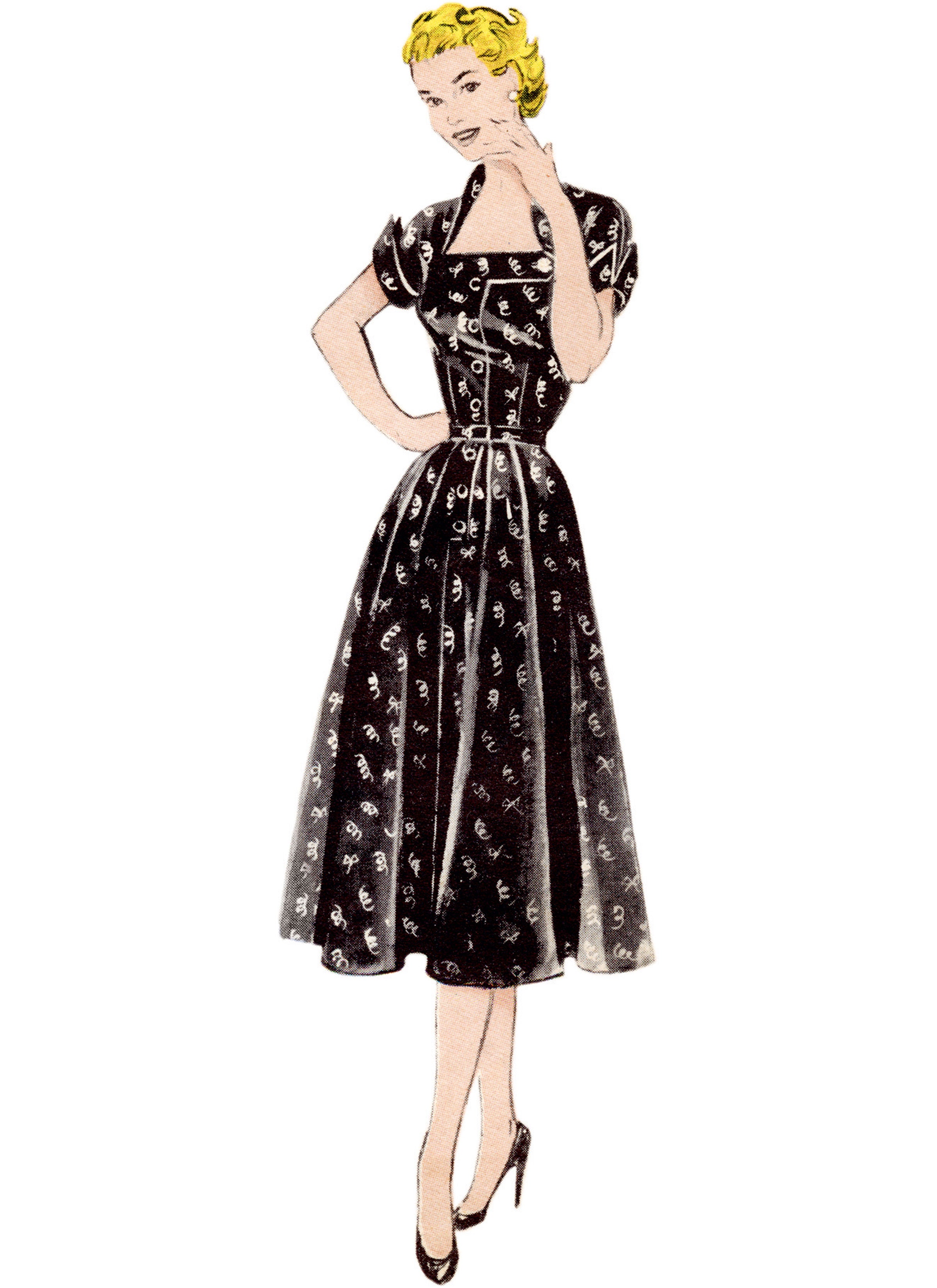 Butterick Vintage Dress B7019