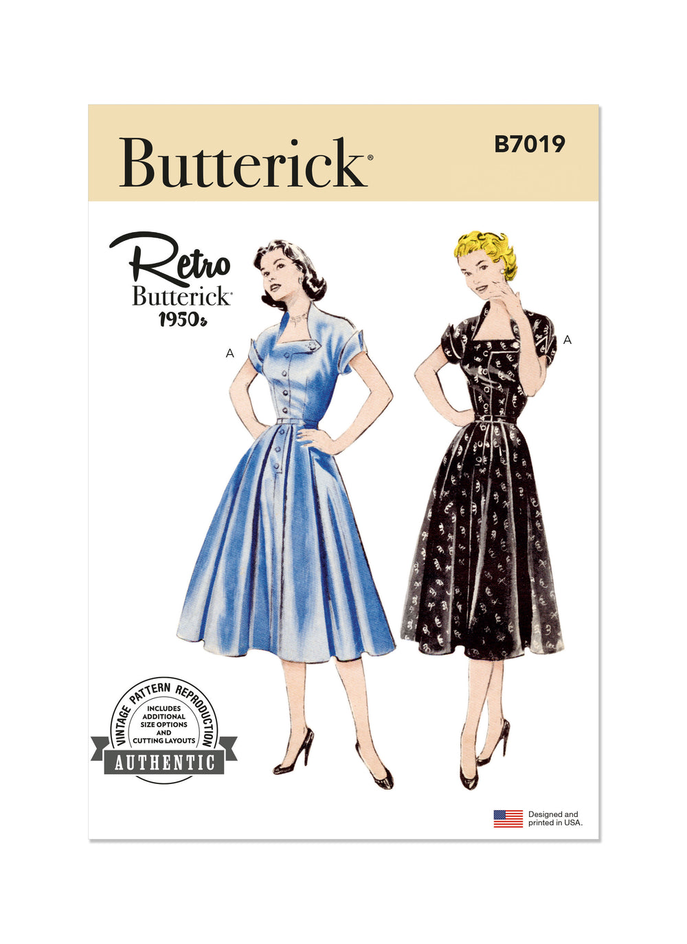 Butterick Vintage Dress B7019