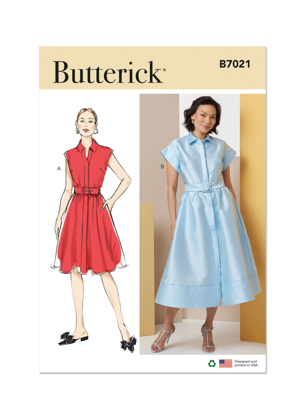 Butterick Dress B7021