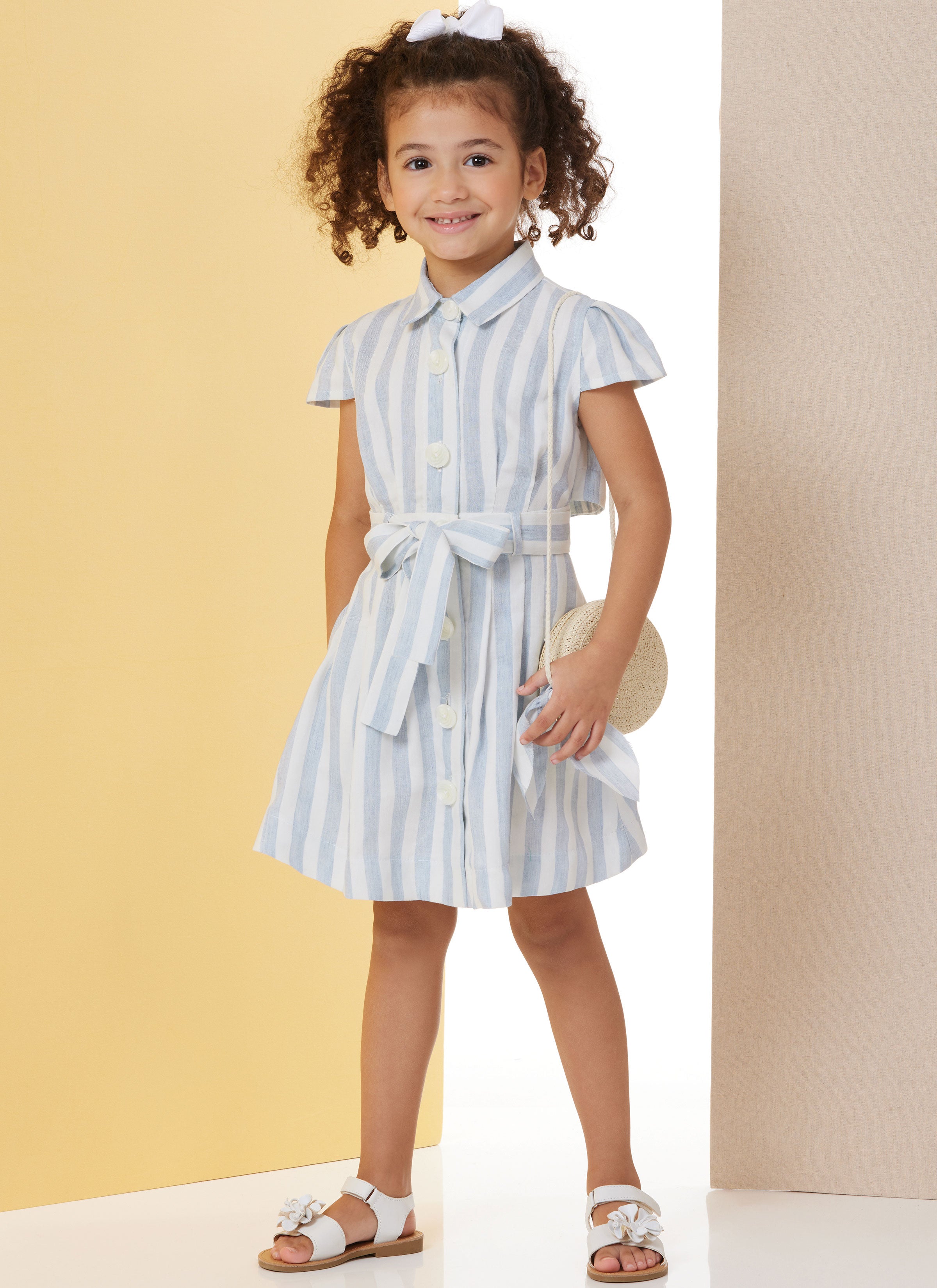 Butterick Children's Dress with Tie Belt B7033