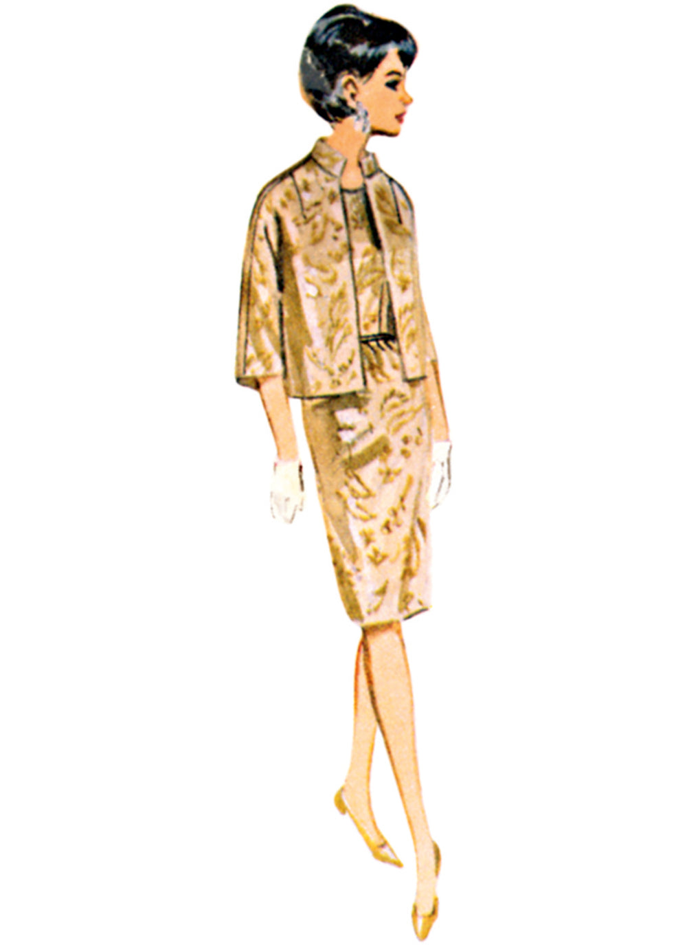 Butterick Dress, Jacket, Capelet and Overskirt B7035