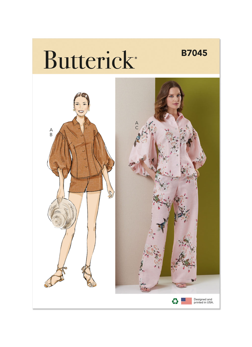 Butterick Top, Shorts and Trousers B7045