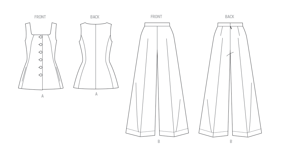 Butterick Top and Trousers B7046