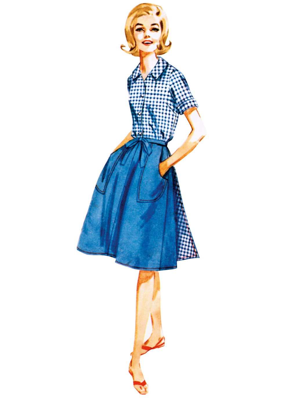 Butterick Pinafore, Skirt, Shorts and Blouse B7053