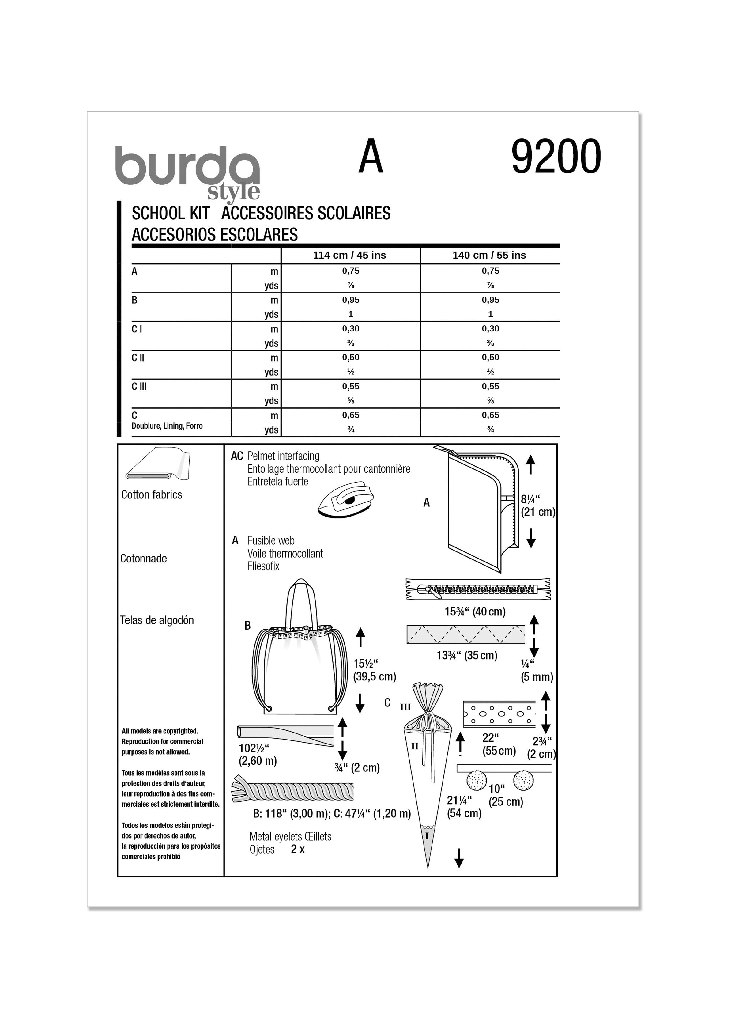 Burda Accessories 9200