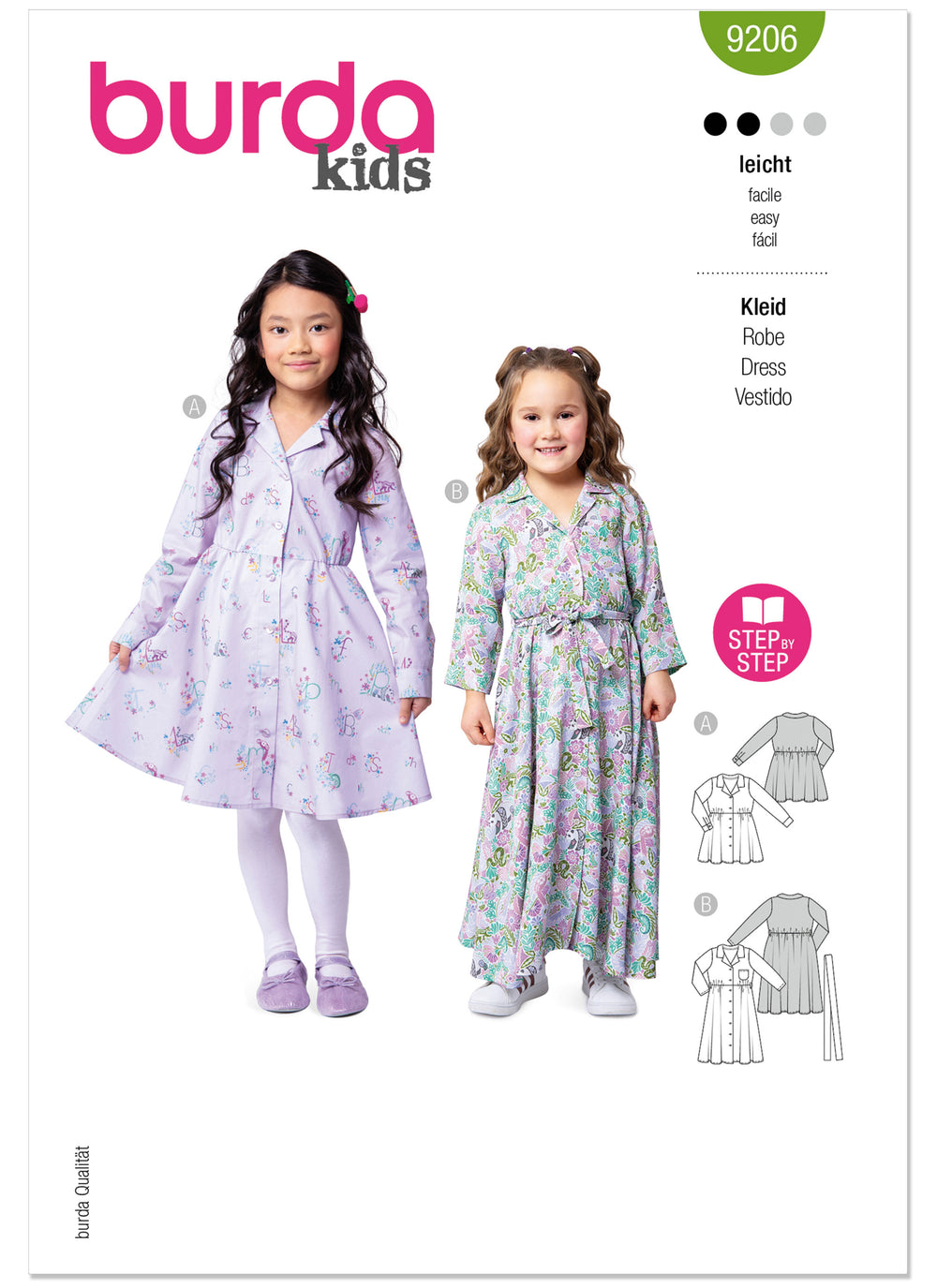 Burda Children's Dresses 9206