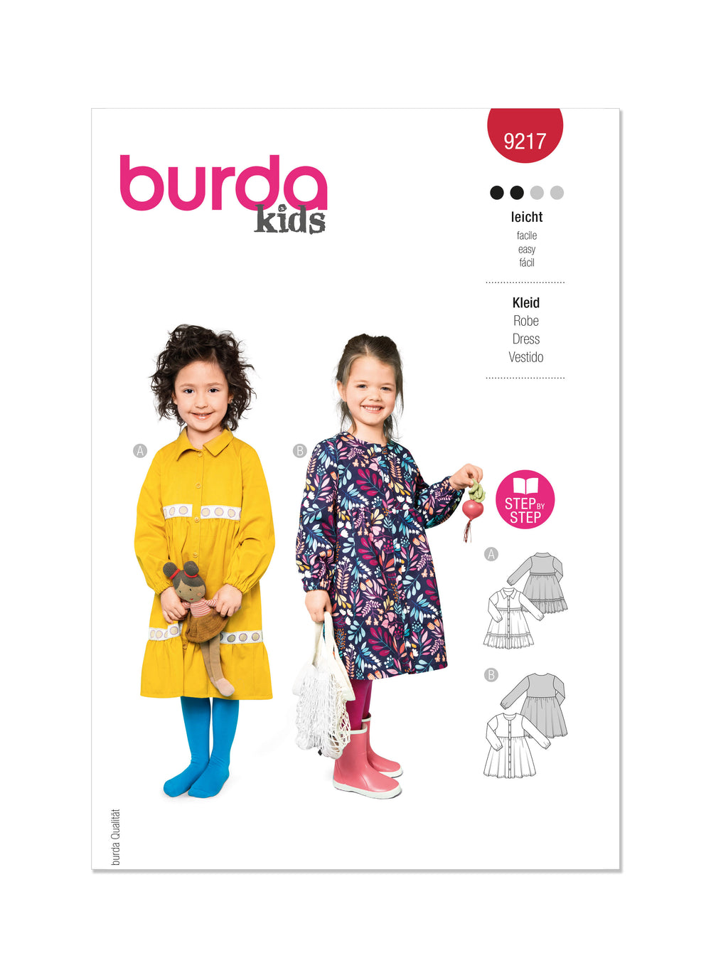 Burda Children's Dresses 9217