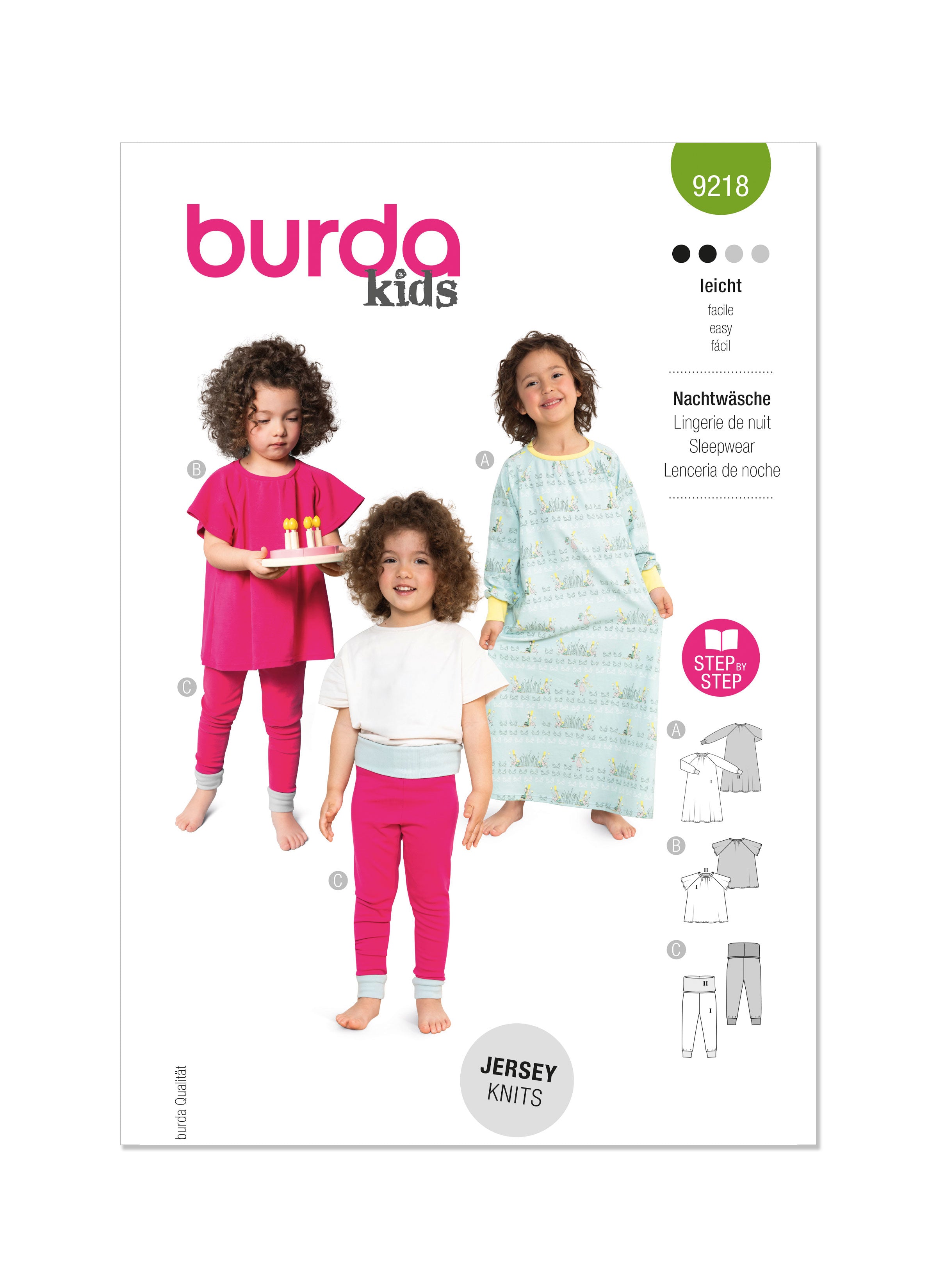 Burda Children's Nightwear 9218