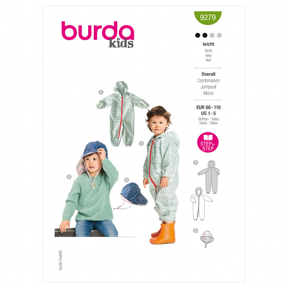 Burda Baby/Child Onesie and Hat 9279