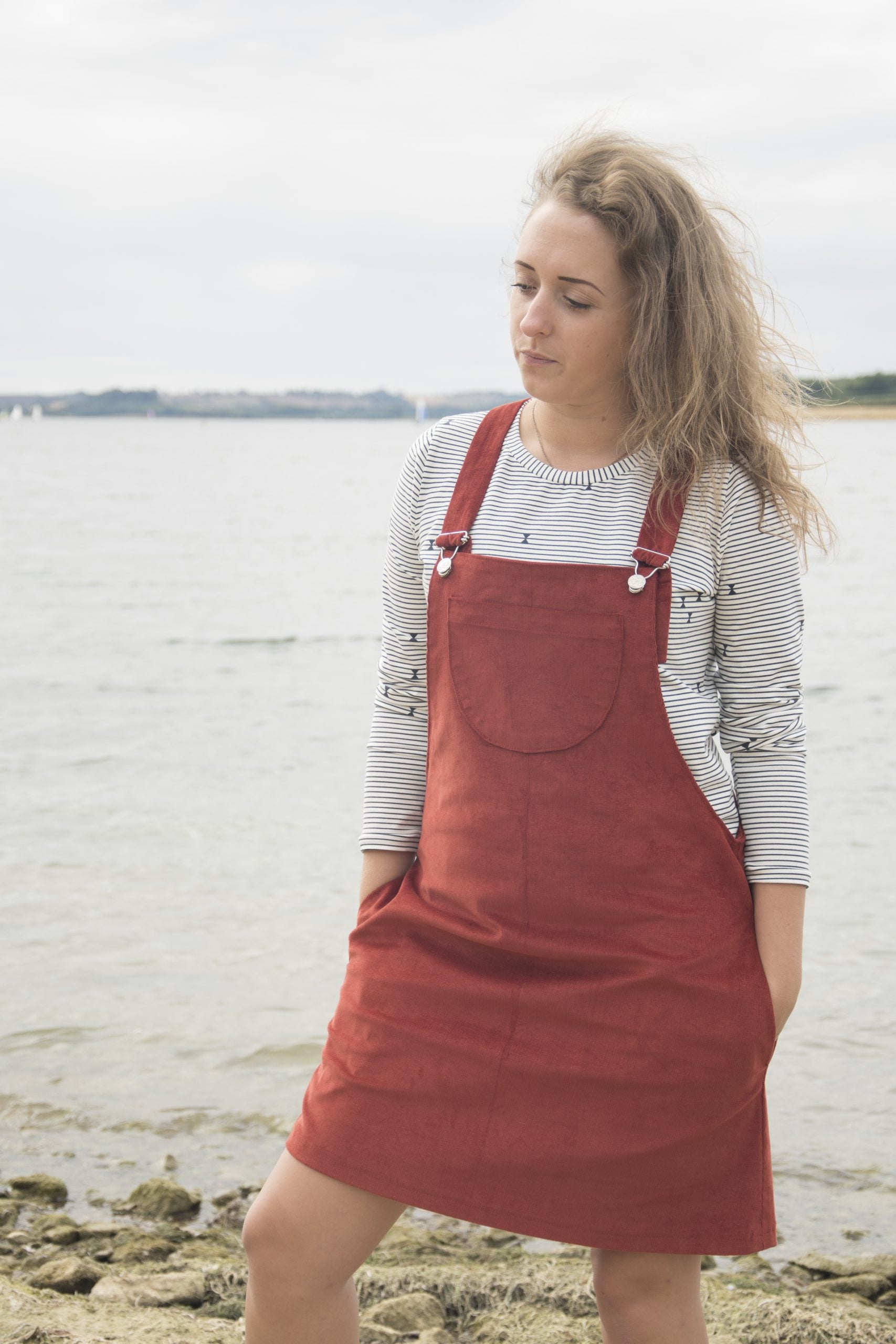 Bobbins and Buttons Emily Dungaree Dress