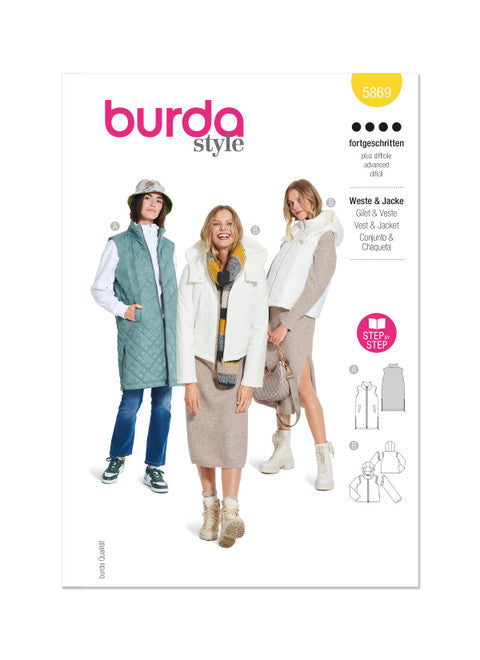 Burda Waistcoat/Vest & Jacket 5869