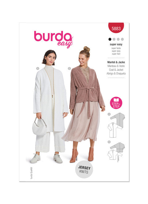 Burda Jacket/Coat/Cardigans 5883