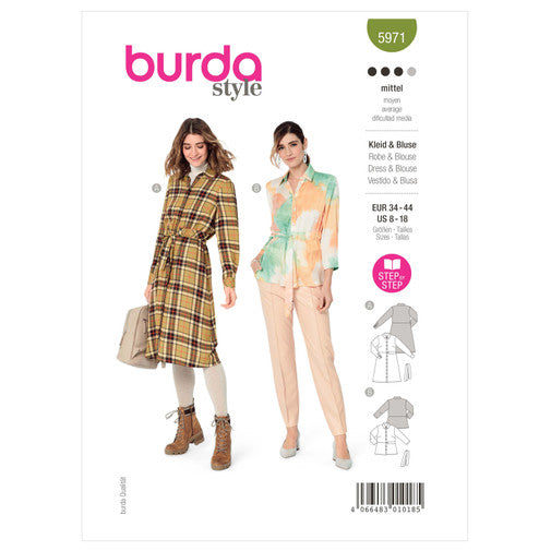 Burda Blouse and Shirtdress 5971